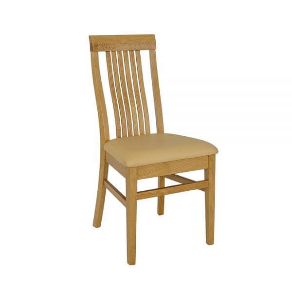eoshop Čalúnená jedálenské stoličky KT379, dub (Farba dreva: Medová, Poťah: Toptextil)
